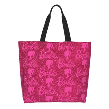 Сумки для покупок Barbie большой емкости, модные сумки для покупок для женщин 6