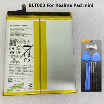 Оригинальная качественная батарея 6400 мАч BLT003 для Realme Pad Mini Replacement Batteria 15