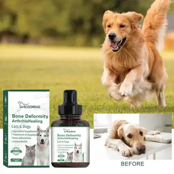 Капли для восстановления суставов домашних животных для собак и кошек, средство для снятия боли в суставах и костях, 30 мл N0M1 14