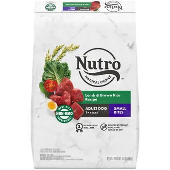 Сухой корм для взрослых собак Nutro Natural Choice Small Bites с ягненком и коричневым рисом, 30 фунтов в упаковке. 7