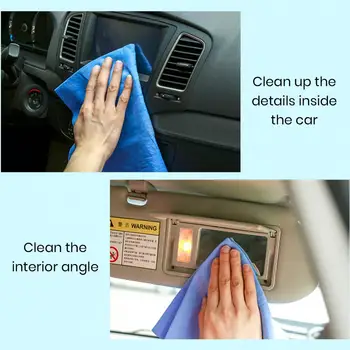 Прочное автомобильное полотенце, мягкое прочное полотенце для мытья автомобиля, имитирующее кожу оленя, ткань для дома, Наружная уборка, впитывающая салфетка для автомобилей 7