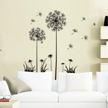 Креативное Съемное Искусство DIY Наклейка на стену в виде Одуванчика, Настенная Роспись, Украшение домашней комнаты 15