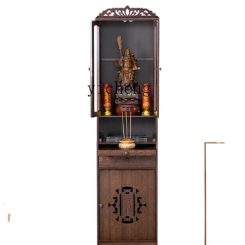 YY Ниша Будды Новый Шкаф для одежды в Китайском стиле Шкаф Бога богатства Алтарь Святилища Будды Современный Дом 11
