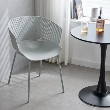 Скандинавские обеденные стулья для патио, Современный роскошный дизайнерский стул для гостиной, Эргономичный Cadeiras De Jantar, Минималистский стул, мебель для дома 22