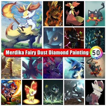 Размер изображения Сумка на молнии Fairy Dust Алмазная живопись Pokemon Детский подарок 5D DIY алмазная вышивка Мозаика ручной работы домашний декор 2