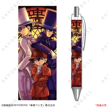 1шт Аниме Гелевая ручка Kudou Shinichi Detective Conan Personality Pattern Черная Заправка Канцелярских принадлежностей для учащихся начальной школы 3