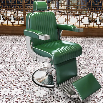 Роскошное Профессиональное кресло для макияжа, Вращающиеся Эргономичные кресла с откидывающейся спинкой, Профессиональная мебель для маникюрного салона Sillones De Barberia 7