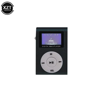 Портативный мини-музыкальный MP3-плеер с 0,8-дюймовым ЖК-экраном и спортивной задней клипсой MP3-плеер Поддерживает карту памяти для взрослых студентов