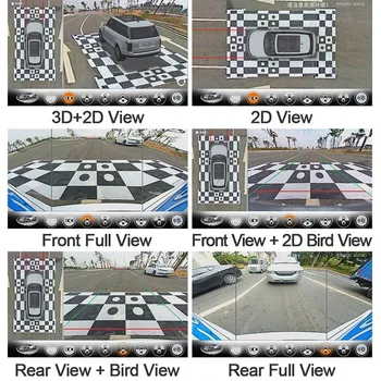 3D HD Камера Ночного Видения 360 Панорамный Регистратор Вождения с Высоты Птичьего полета Объектив Sony С Цветным Контролем Парковки DIY 24 Часа В сутки 11