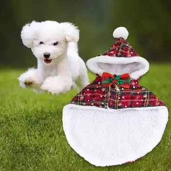 Рождественский Костюм Собаки Для Вечеринок Pet Coaplay Плащ для Домашних Животных Котенок Кошки