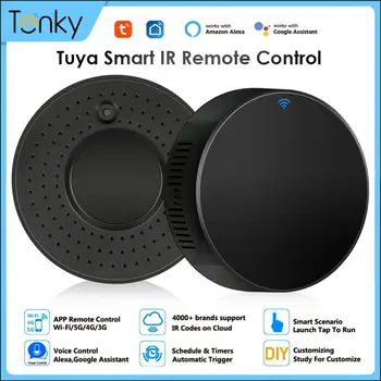 Инфракрасный пульт дистанционного управления Tenky Smart WiFi Универсальный инфракрасный пульт управления Tuya Smart Home для телевизора DVD AUD AC Работа с Alexa Google Home 8
