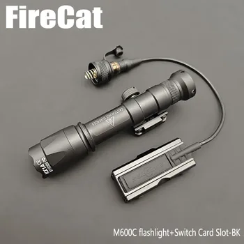 M300C M600C Тактический фонарик с белой светодиодной подсветкой и дистанционным переключателем Металлическая карманная панель с ЧПУ Подходит для 20 мм рейки Airsoft Scout Light Set 2