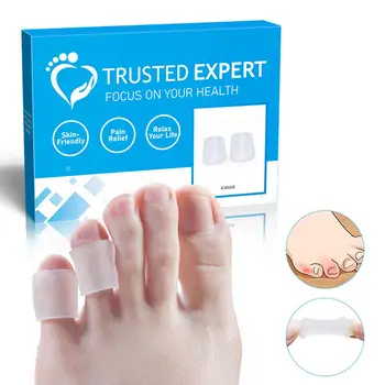 8 Пар/коробка Разделители пальцев ног для женщин и мужчин, Силиконовые Прозрачные Средства защиты для ног, корректор для большого пальца стопы для занятий спортом 10