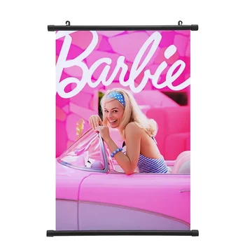 MINISO Barbie The Movie Периферийные подвесные картины, картины с прокруткой в реальном времени, картины для украшения комнаты плакатами 3