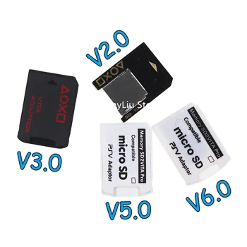 V2.0 3,0 5,0 6,0 SD2Vita адаптер Для ps vita карта PSVita Игровая карта Micro SD Адаптер для PS Vita 1000/2000 3,60 Система 256 ГБ 21