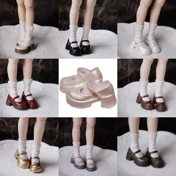 Обувь для куклы BJD spot 1/6 размера, маленькие кожаные туфли на платформе в милом стиле. 6