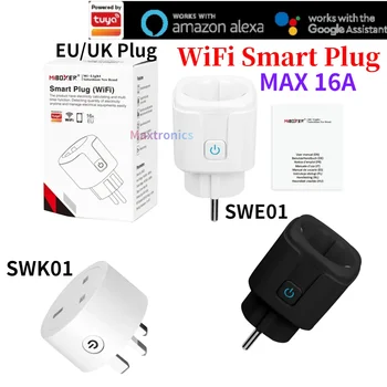 MiBoxer SWE01 / SWK01 WiFi Smart Plug Max 16A Power Monitor Функция Синхронизации Работает С приложением Tuya Smart Life Alexa Google Home Voice 13