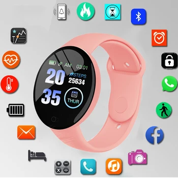 Смарт-часы D18 Pro для мужчин и женщин, браслет с Bluetooth-фитнес-трекером, спортивные часы для измерения сердечного ритма, артериального давления, детские умные часы для Xiaomi 13
