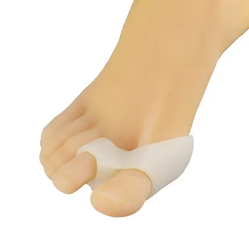 Ортопедическая накладка для пальцев ног при вальгусной деформации С двойным отверстием Силиконовый разделитель для пальцев ног Накладывающийся Корректор для пальцев ног Вставки Ортопедические стельки Оптом 23