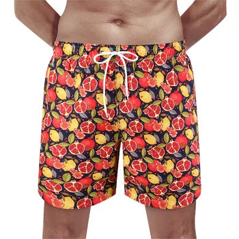 Мужской летний досуг, персиковая кожа, Непромокаемый карман на шнуровке, Пляж для отдыха в жаркую весну, Пляжные брюки, плавки, Шорты 10