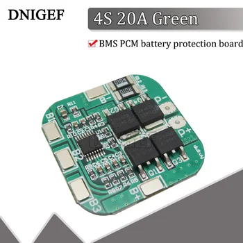 DNIGEF 4S 14,8 В/16,8 В 20A пиковая литий-ионная плата защиты аккумулятора BMS PCM для литиевой батареи LiCoO2 LiMn2O4 18650 13