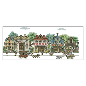 Бесплатная доставка от Amishop, высококачественный Прекрасный Набор для вышивания крестиком Lover House Home, Sweet House Home 5