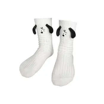 Носки для кукольной пары, напольные носки для женщин и мужчин, удобные носки средней длины, новинка, носки для рук, повседневные носки 6