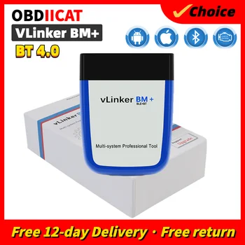 Оригинальный Сканер Vgate vLinker BM + ELM327 BM V2.2 Bluetooth 4.0/3.0 OBD 2 OBD2 Carr Диагностические Инструменты ELM 327 Auto Tool Для Ca
