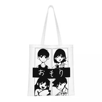 Эко-сумка Omori Kel Aubrey Und Hero, женская сумка через плечо, эстетичная уличная одежда из аниме, Сумка-сумочка Harajuku Большой емкости 7