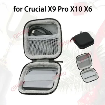 Чехол для переноски портативного SSD-накопителя Crucial X9 Pro X10 X6, сумка для инструментов, профессиональный прочный ящик для хранения динамиков EVA в твердом корпусе 15