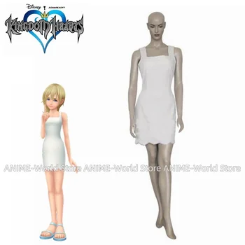 Игра Kingdom Hearts 2 Namine Белое платье, униформа, косплей Костюм на заказ 3