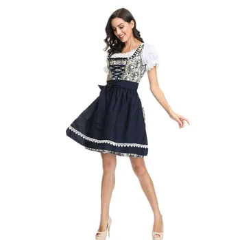 Высококачественное женское платье для Октоберфеста, женская баварская немецкая девка, костюм официантки, служанки, Маскарадный костюм пивной девушки 11