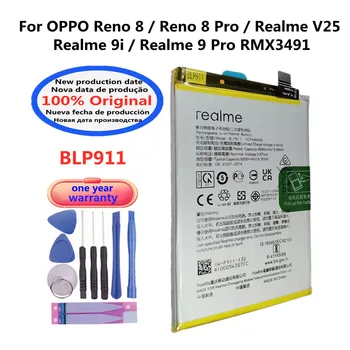 100% Оригинальный Высококачественный BLP911 5000 мАч Новый Аккумулятор Для OPPO Realme V25/Realme 9i Realme 9 Pro 9Pro RMX3491/Reno 8/8 Pro 20