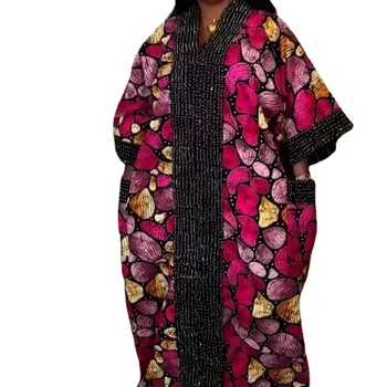 Африканские платья для женщин, Длинное платье Макси в стиле Дашики, осенне-летнее платье большого размера, женская традиционная африканская одежда Fairy Dreess 15