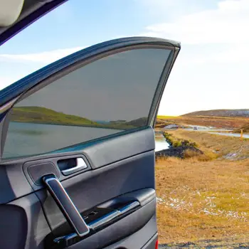 Универсальная магнитная автомобильная солнцезащитная шторка для переднего и заднего стекла Летняя шторка для бокового окна Автомобильные аксессуары для парковки 5