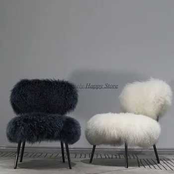 Обеденные стулья с черными металлическими ножками, Белые Удобные обеденные стулья для экономии места, Роскошный диван, уникальная симпатичная мебель Dine Lazy Sillas 4
