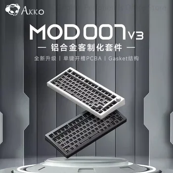 Механическая клавиатура Akko Mod007 V3 Изготовленный на Заказ комплект из алюминия Pcba с одним ключевым слотом Структура прокладки Игровой Киберспортивный Офис Универсальный 19