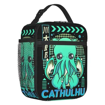 Милые термоизолированные сумки для ланча Cathulhu Cthulhu Cat, Женские портативные сумки для ланча для детей, школьников, Многофункциональная коробка для еды 13