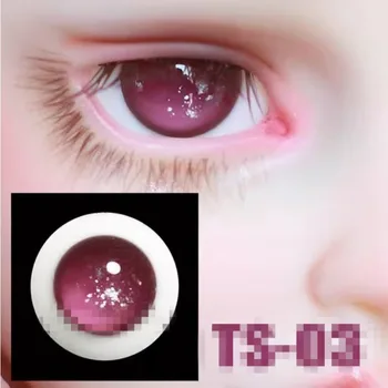 Глаза куклы Bjd, глазное яблоко из красного многослойного зернистого стекла, 1/6 1/4 SD.14 мм 16 мм, бесплатная коробка, аксессуары для кукол GA22