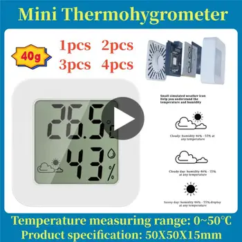 Внутренний Мини-термометр-гигрометр для гостиной ЖК-цифровой Измеритель температуры и влажности Датчик Метеостанции Измерительный инструмент 13