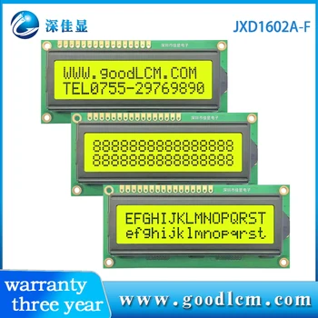 1602A-F LCD ЖК-дисплей 16x02 LCM ЖК-модуль 16*02A символьный ЖК-дисплей STN С положительной желтой подсветкой 5 В или 3,3 В источник питания ST7066 привод 11
