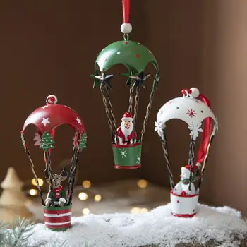 Рождественский кулон Тонкой работы Рождественский орнамент в скандинавском стиле Нежный рождественский орнамент на воздушном шаре для вечеринки