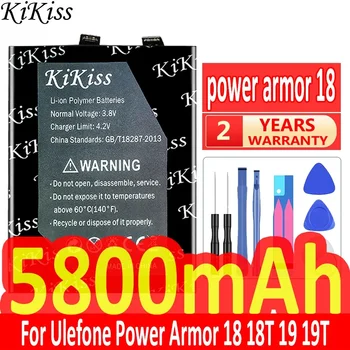 5800 мАч KiKiss Мощный Аккумулятор power armor18 Для Ulefone Power Armor 18 18T 19 19T Armor19
