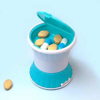 Портативное устройство для приема таблеток, Открывалка для блистерных упаковок, Диспенсер для таблеток, коробка для хранения, футляр, держатель для лекарств, витамины, принадлежности для контейнеров 13