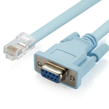 Консольный USB-кабель RJ45 Cat5 Ethernet-Rs232 DB9 COM-порт Последовательные женские Роутеры с опрокидыванием Кабель сетевого адаптера 1,8 М 16