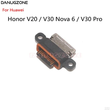 50 шт./лот Для Huawei Honor V20 V30 Nova 6/V30 Pro USB Зарядная Док-станция Разъем Для Зарядки Порта Jack Connector 4