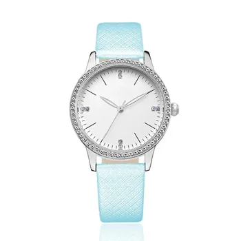 Женские брендовые часы Fashon с кожаным ремешком, повседневные наручные часы 23