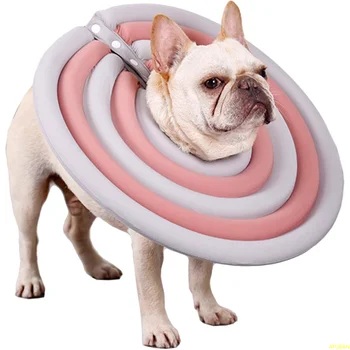 Мягкая собачья шапочка, регулируемая альтернатива собачьей шапочке После операции, водостойкий ошейник для восстановления домашних животных, чтобы остановить зализывание ран. 5