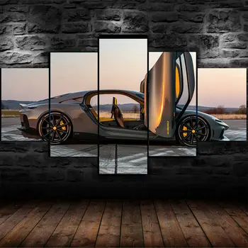 Холст без рамки 5 шт Koenigsegg Gemera Super Sports Car Modular HD Декоративные Настенные Художественные плакаты Картины Картины для домашнего декора 23