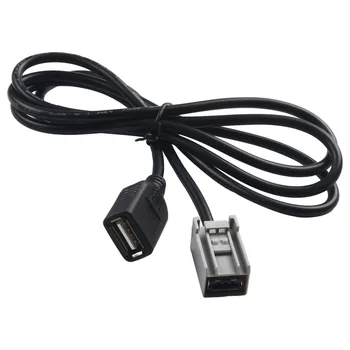 1шт 60 см AUX USB кабель-адаптер с разъемом USB2.0 для Honda для Civic Для Accord Для Odyssey 2008 года выпуска 6